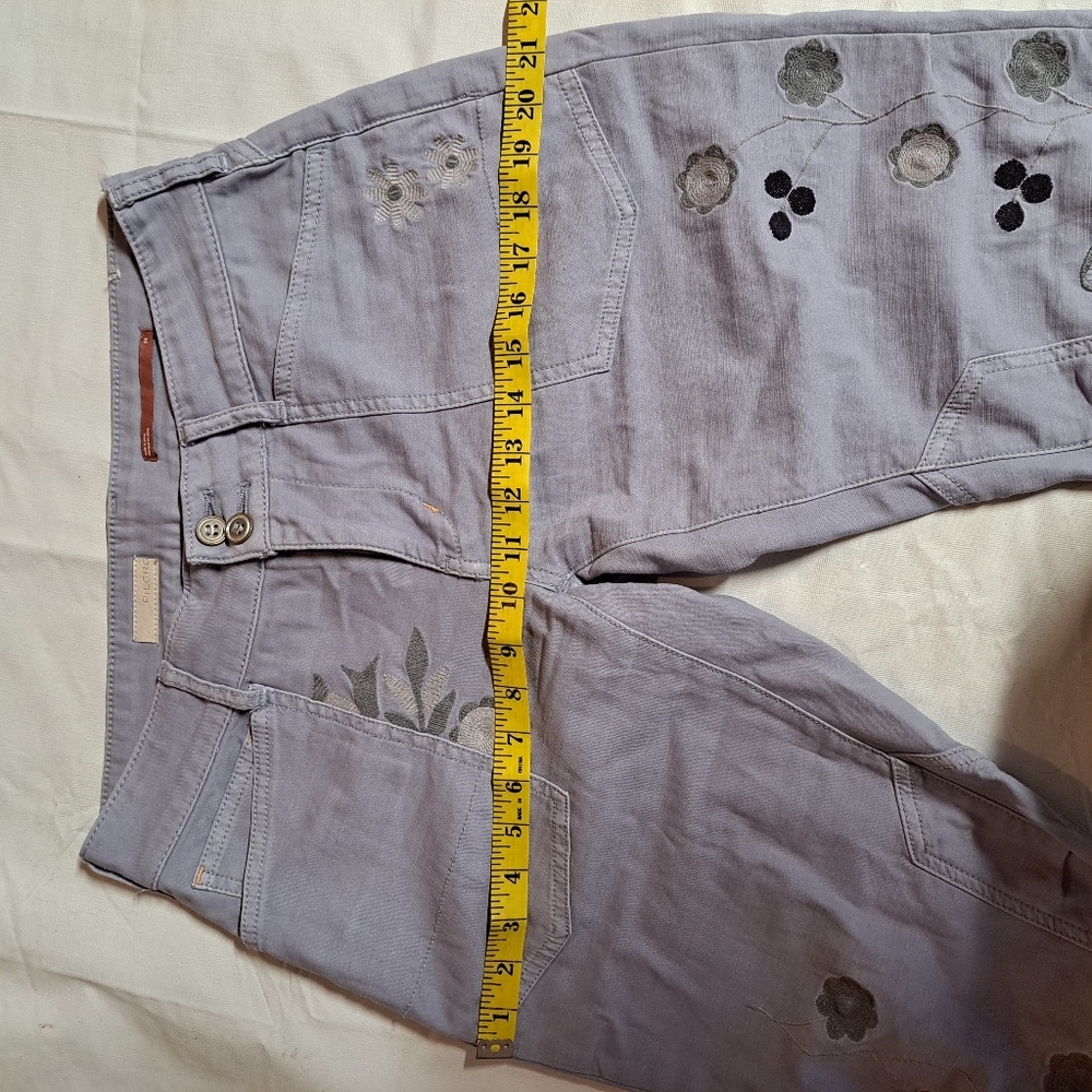 Anthropologie Pilcro Wanderer Boho Embroidered Pants - Picture 10 of 11